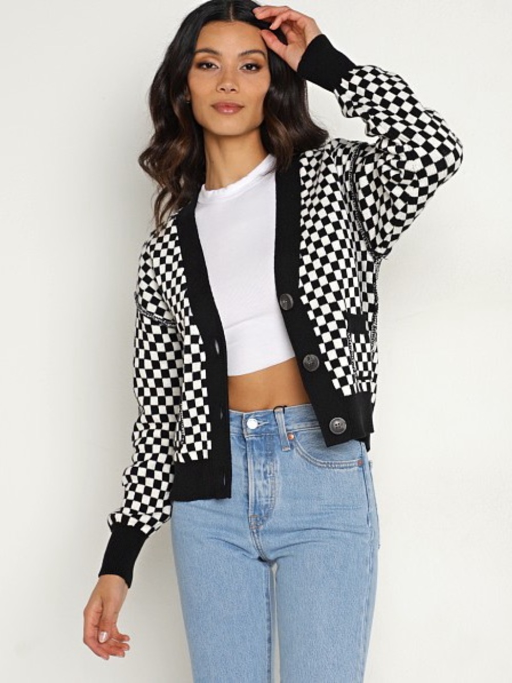 Pistola Zena Cardigan Buffalow Check | M